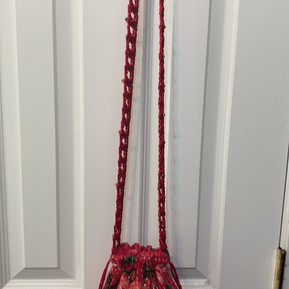 Free People Velvet Moon Crossbody Bag Satchel Red - Picture 10 of 13